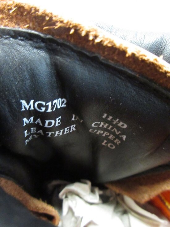 VTG Polo Ralph Lauren Sport Boots 11.5 D Leather Rugged Work MG1702 main image 4